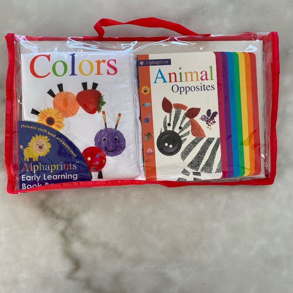 New! Alphaprints Early Learning Bag Set baby toddler books
